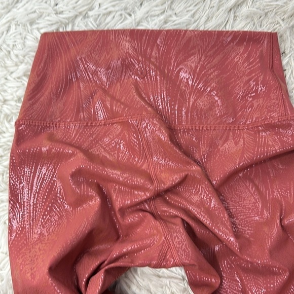 Lululemon Wunder Under High-Rise Crop 23" *Shine Acclimatize Soft Cranberry Pink - Picture 4 of 5